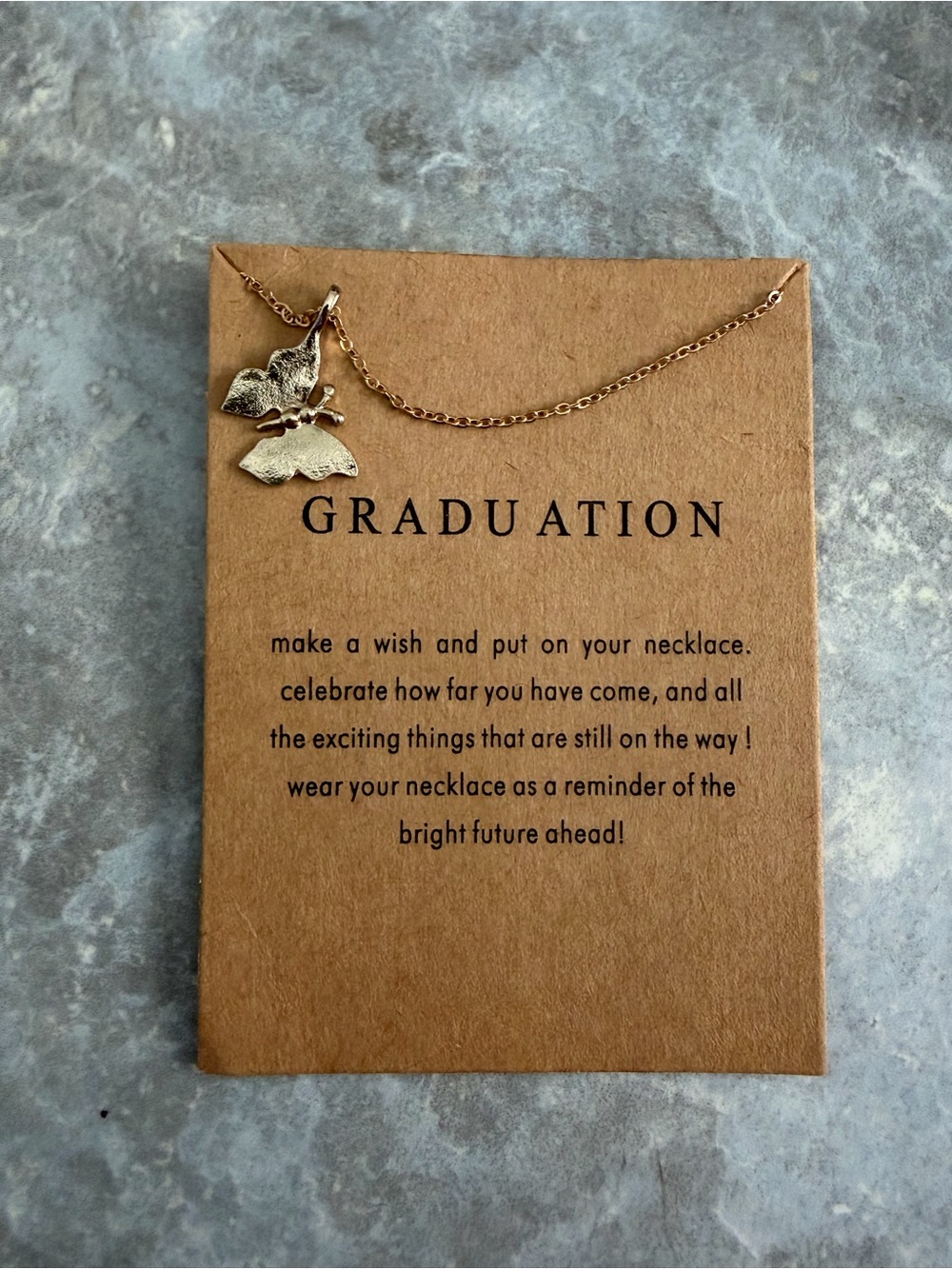 Graduation Necklace With Card